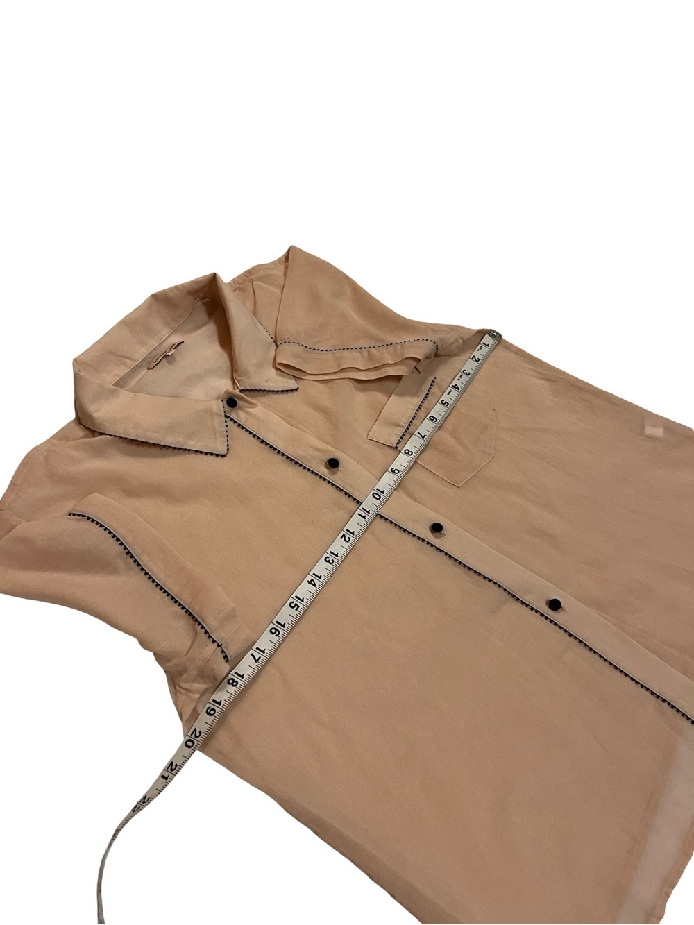 HTF Morgan Lane Cotton Gauge Self Pajama PJ SET In Blush Sz M Loungewear Cruise - Picture 5 of 14